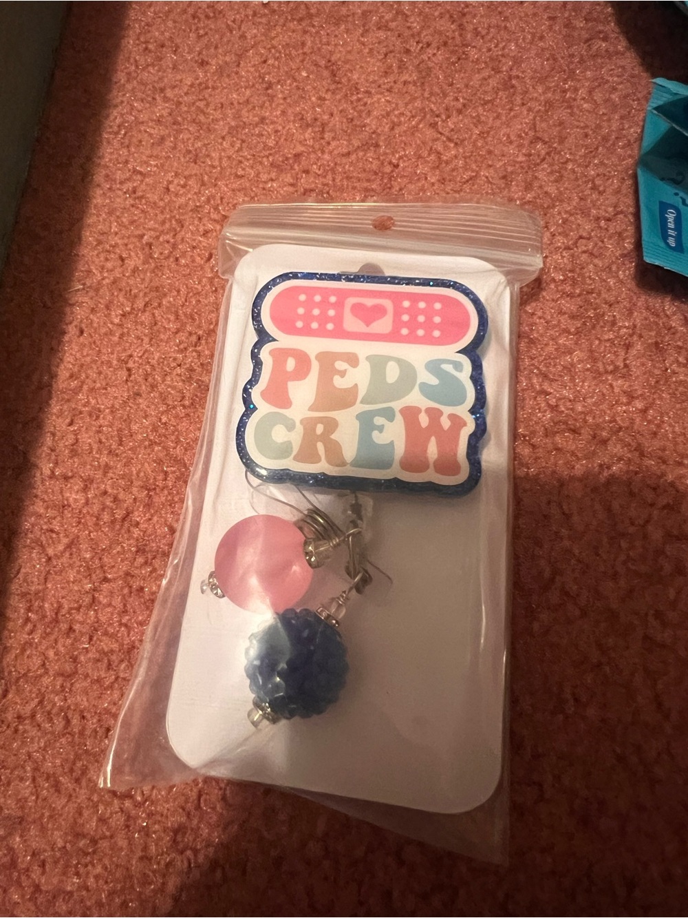 Nurse pediatrics badge reel